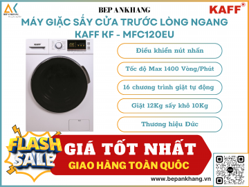  Máy giặt sấy cửa trước lồng ngang Kaff  KF - MFC120EU 